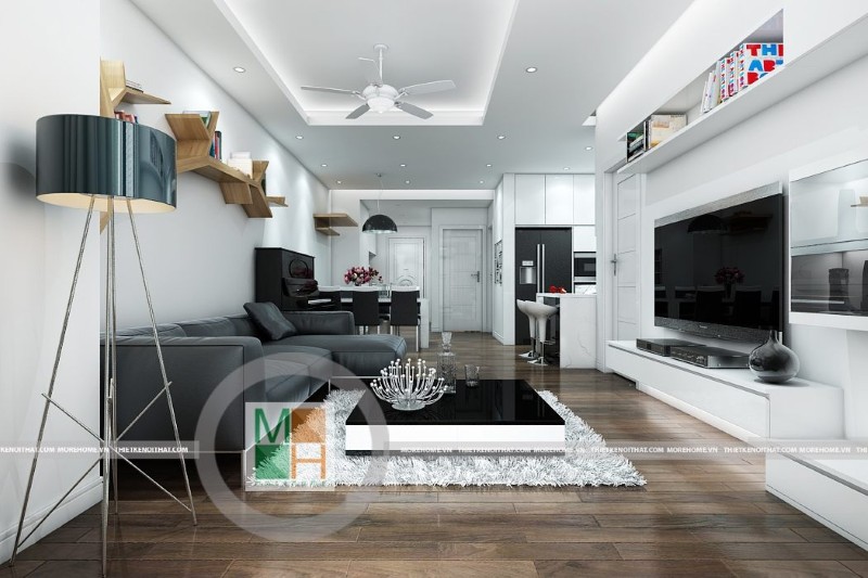 Thiết kế nội thất chung cư royal city hiện đại